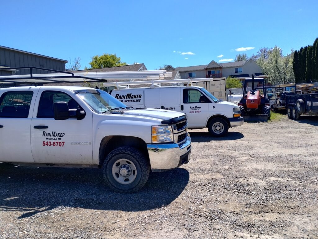 Rainmaker Lawn Sprinklers trucks